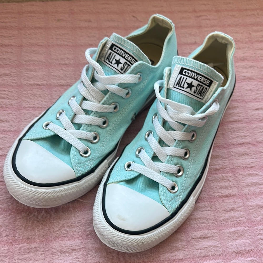 Converse Aqua Blue Sneakers Classic Canvas‎ Low-Top
